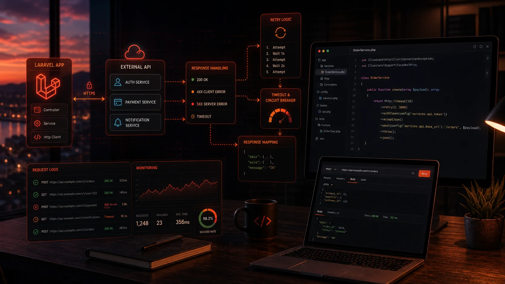 Laravel HTTP Client ile API Entegrasyonu: Dış Servislerle Sakin Sakin Konuşmak