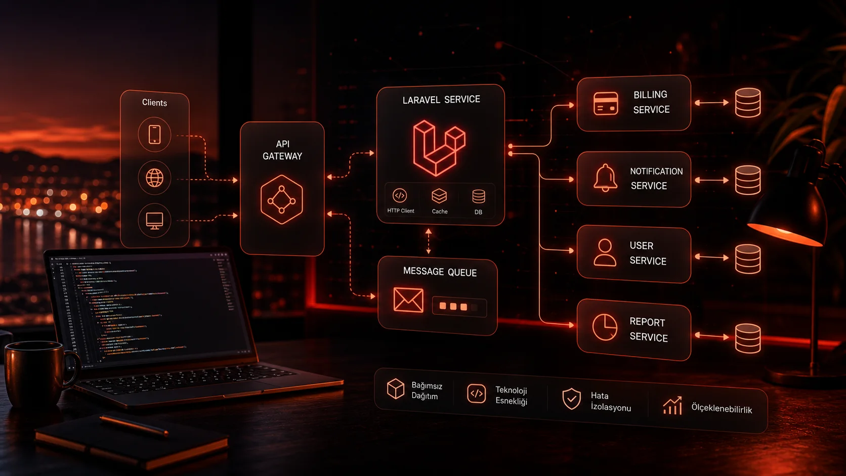 Laravel ile Microservice: Her Şeyi Bölmek Zorunda Değilsin