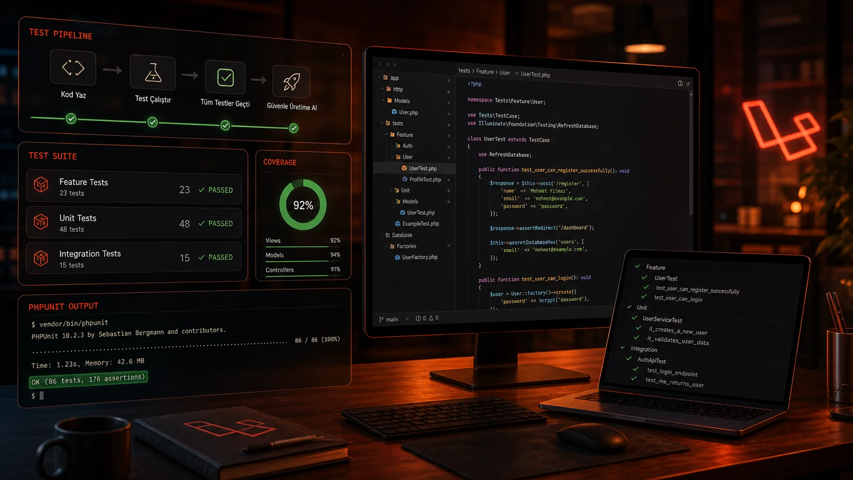 Laravel Test Yazmak: Sonradan Değil, Geliştirirken Güven Kazanmak